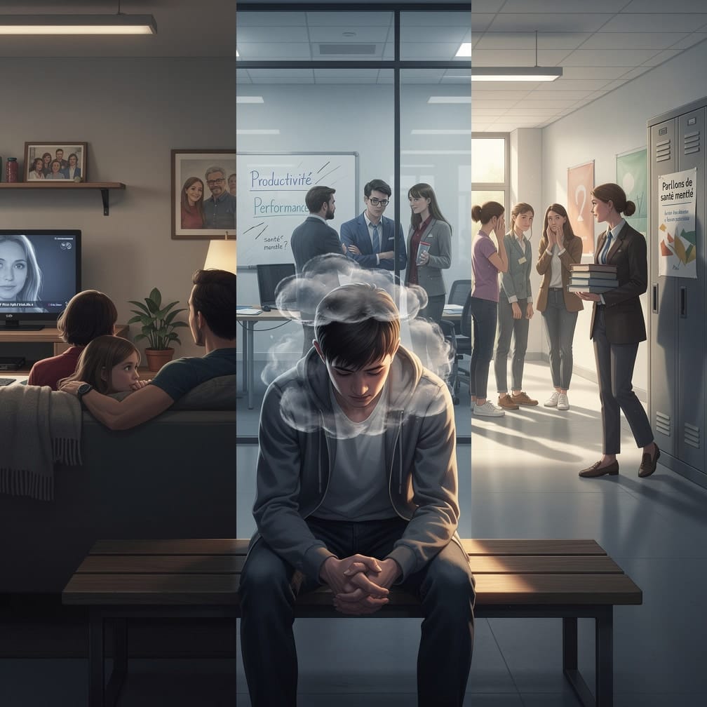 Au travail à l'école ou en famille, une injustice brisent les liens quand les troubles psychiques ne sont pas traités à temps