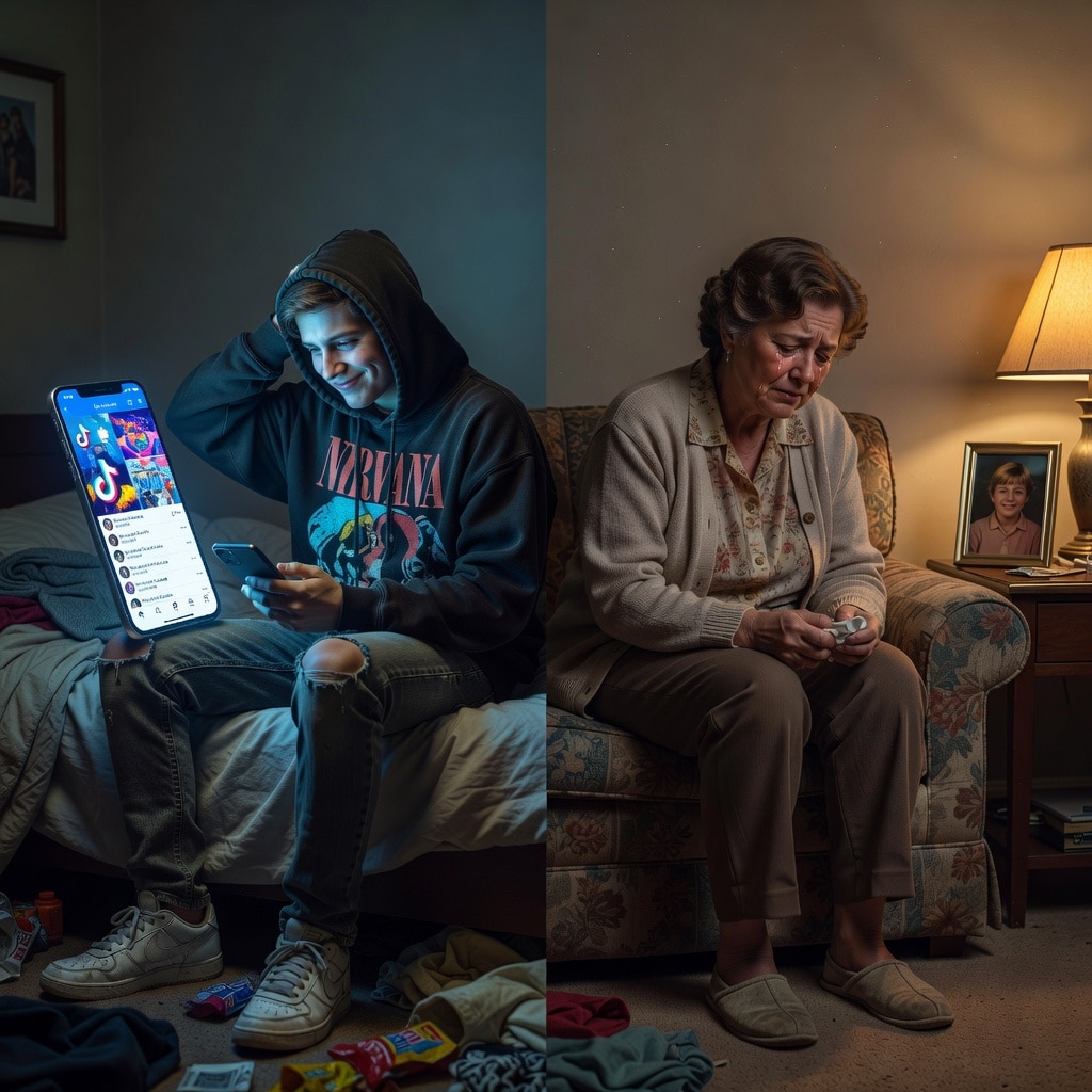 mère et fils si proche et si loin 