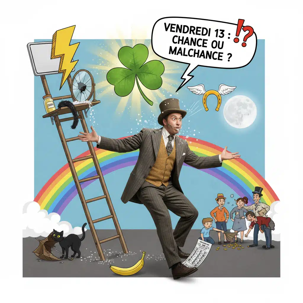 Vendredi 13 Chance ou malchance copie La superstition du vendredi 13 est l’une des plus répandues en Occident, mêlant croyances religieuses, mythes historiques et coïncidences culturelles