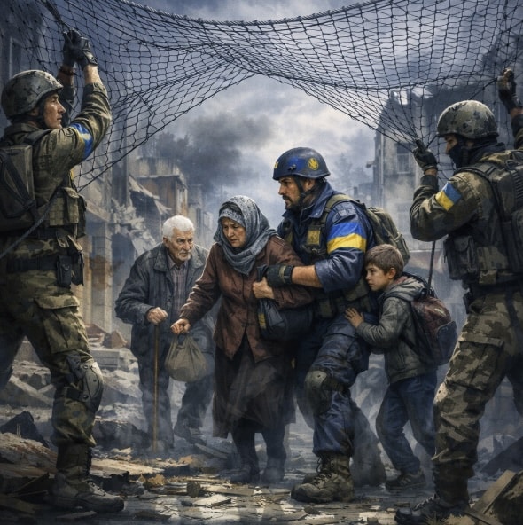 Screenshot Venez et voyez La résistance ukrainienne sera t elle le grimoire secret que l'humanité devra apprendre par cœur pour affronter les envahisseurs de demain — ceux dont le visage reste encore voilé dans l'ombre, mais dont les ruines, elles, parlent déjà ? »