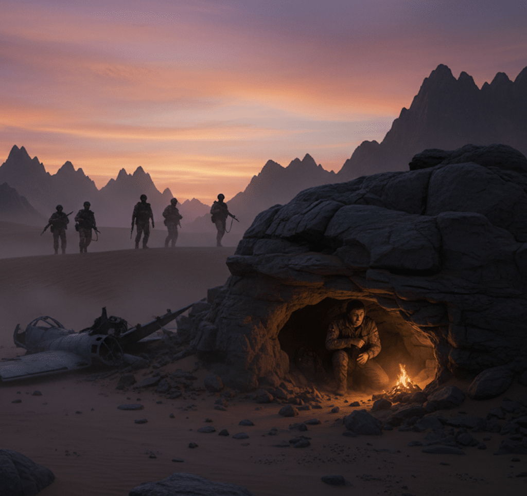 F 15E a été abattu le 3 avril il a cessé dêtre une silhouette dans un cockpit traque