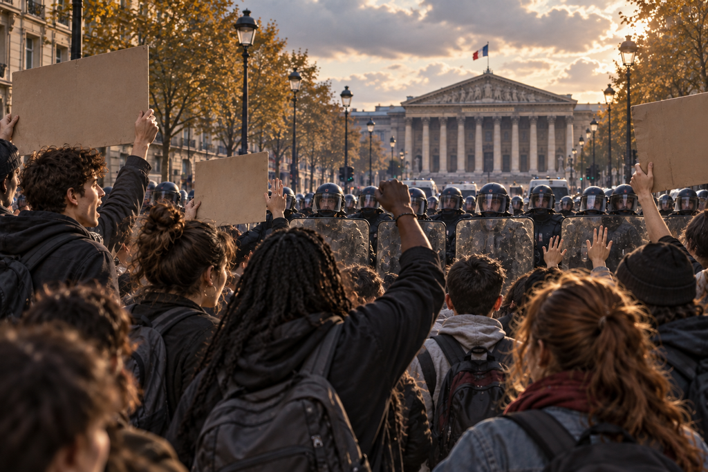 Des barricades improvisées des dégradations des affrontements et des interventions policières ont été rapportés